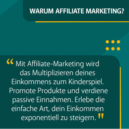 Warum Affiliate Marketing