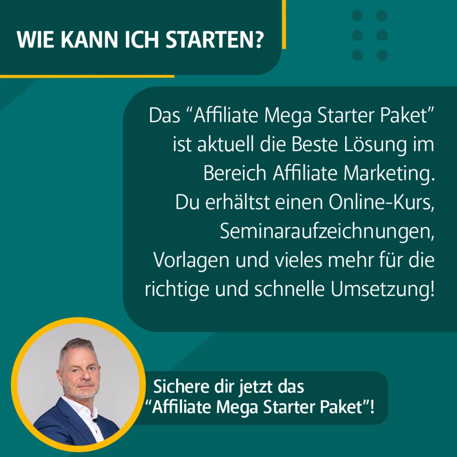 Wie kann man mit Affiliate-Marketing starten